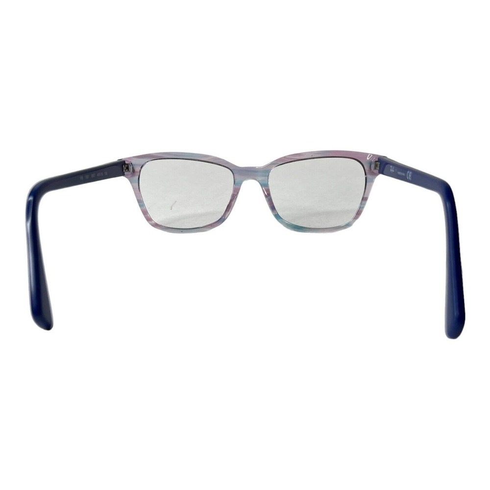 Ray-Ban Small Eyeglasses RB 1591 3807 Purple Blue Rectangular Frame 48[]16 H4834 - Picture 3 of 7